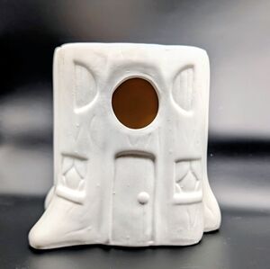 Charming White Ceramic Treehouse DIY Birdhouse Paint Your Own 6" Craft